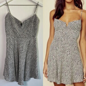 Blue Life Sexpot printed corset mini dress size x-small